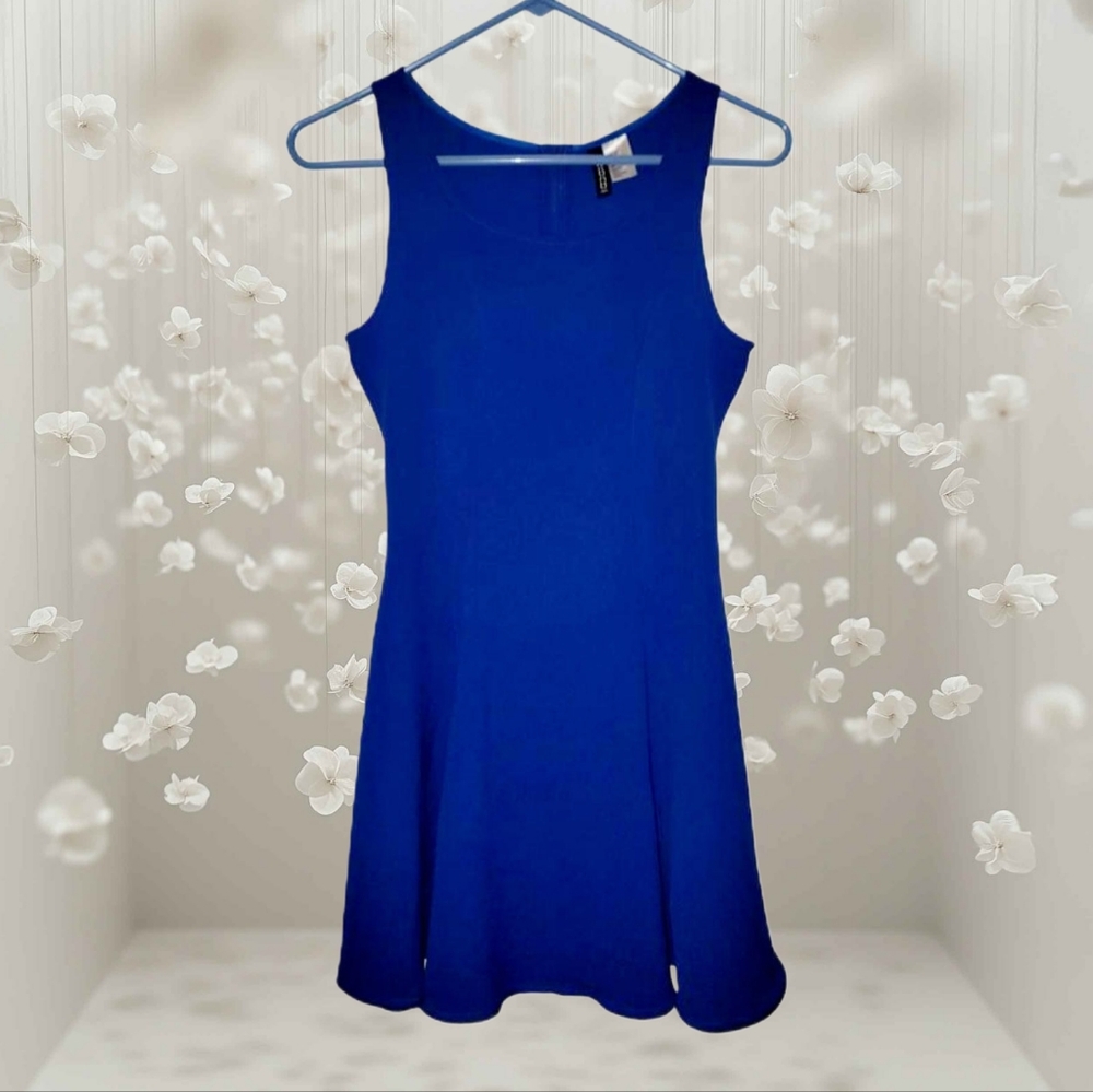 👗NWOT👗 H&M Blue A-Line Mini Dress for a Casual/Fancy Day or Night Out